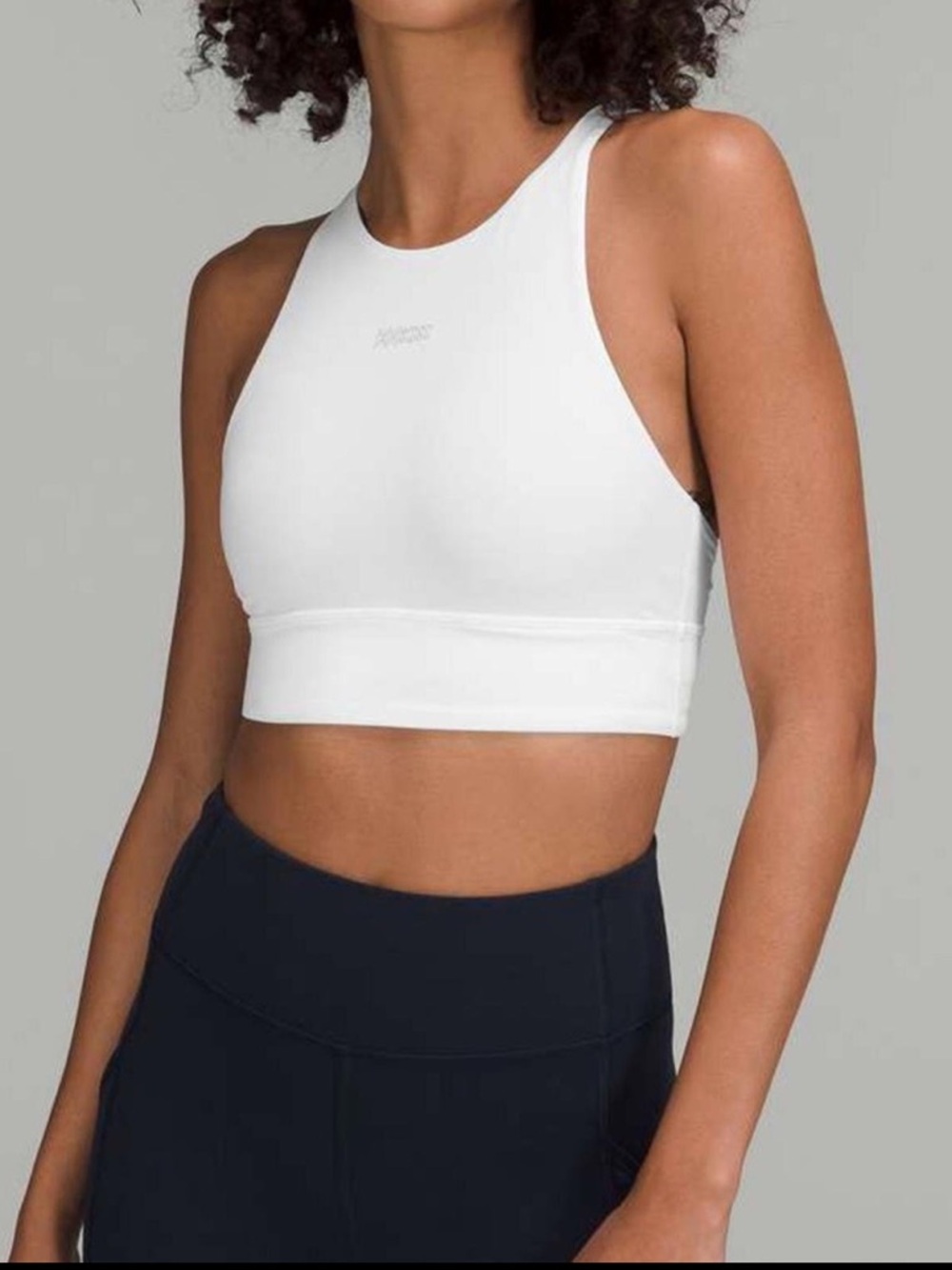 lululemon athletica High-Neck Sports Bra in White